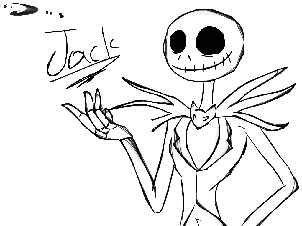 1024x768 Nightmare Before Christmas Jack Coloring Pages