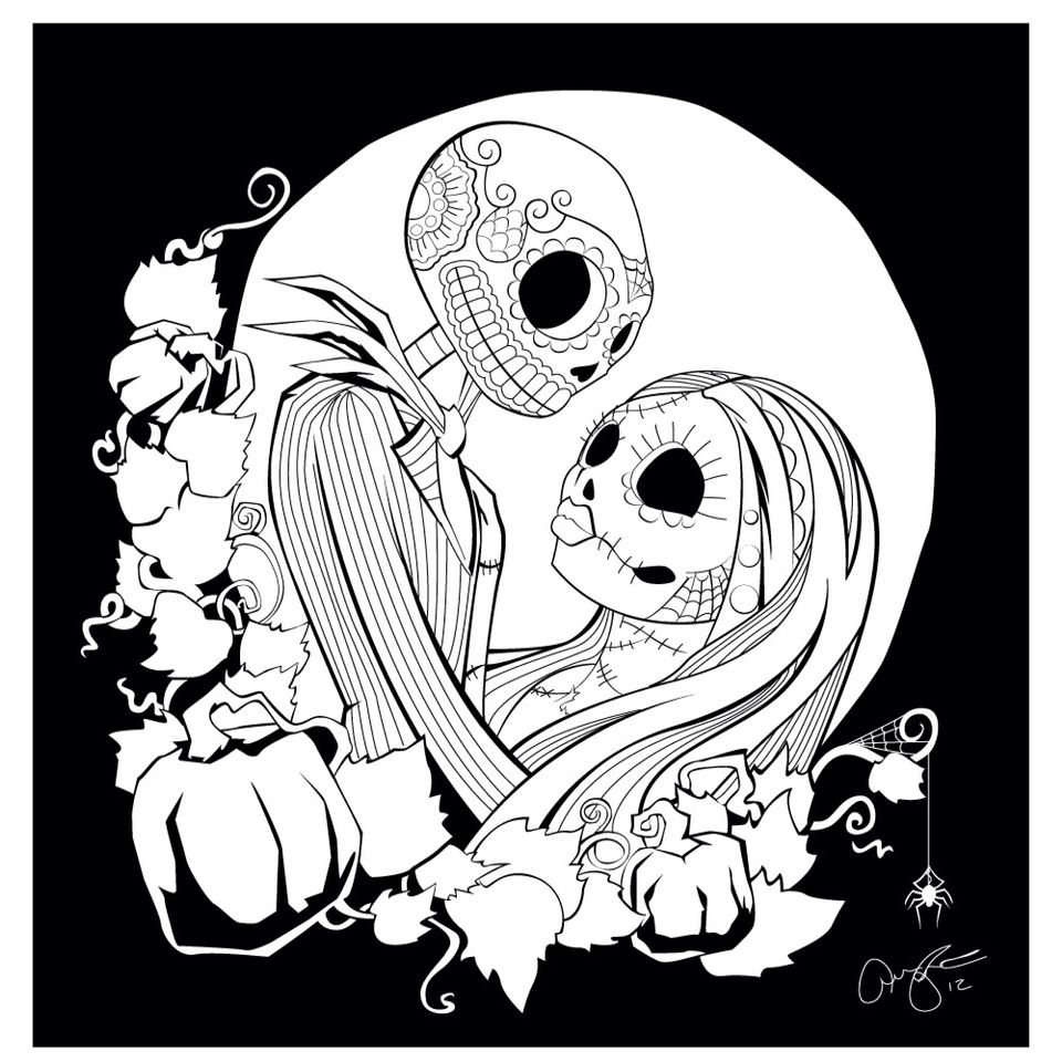 960x960 Jack Sally Coloring Sally, Adult Coloring