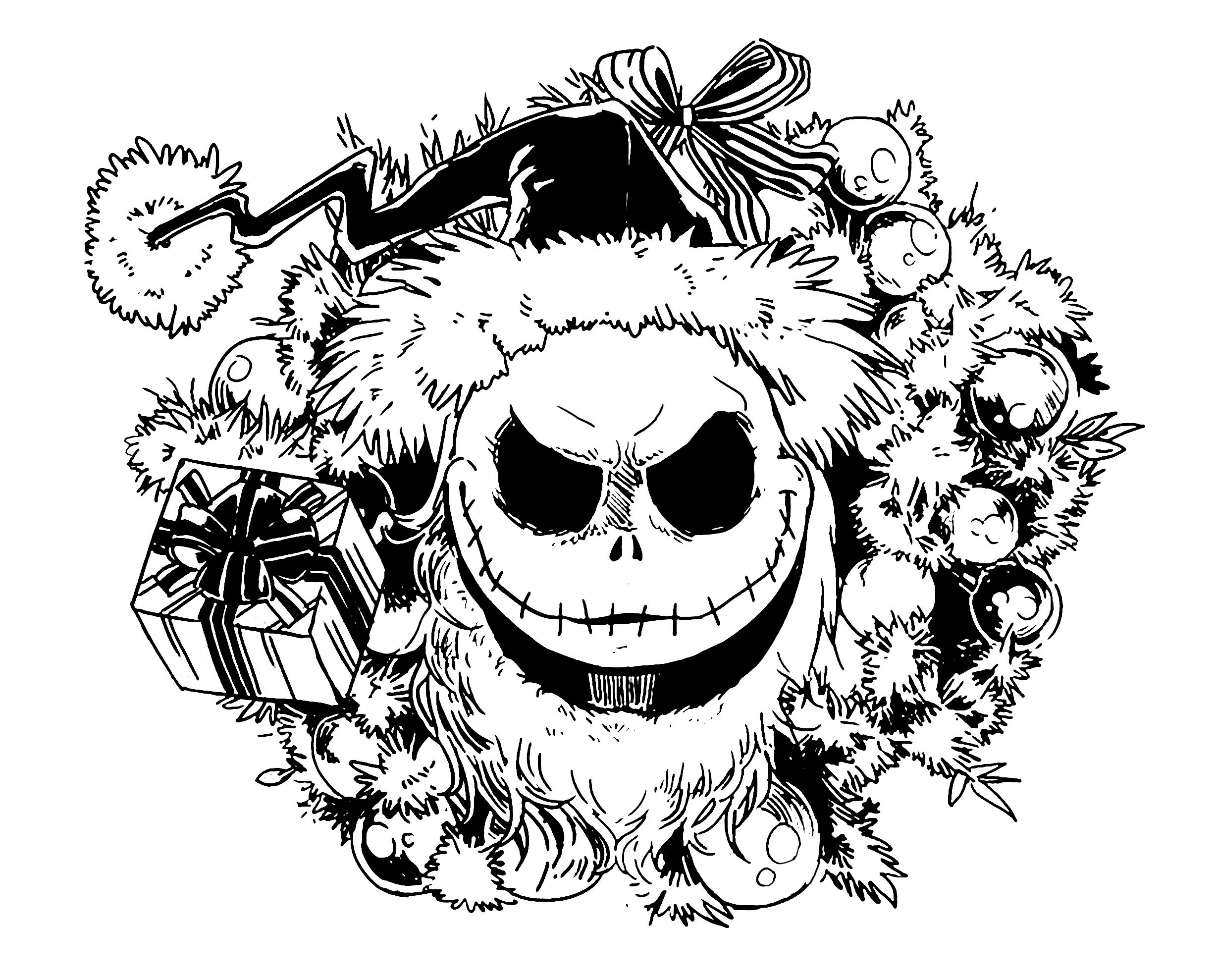 2455x1978 Nightmare Before Christmas Coloring Pages Getcoloringpages Gallery