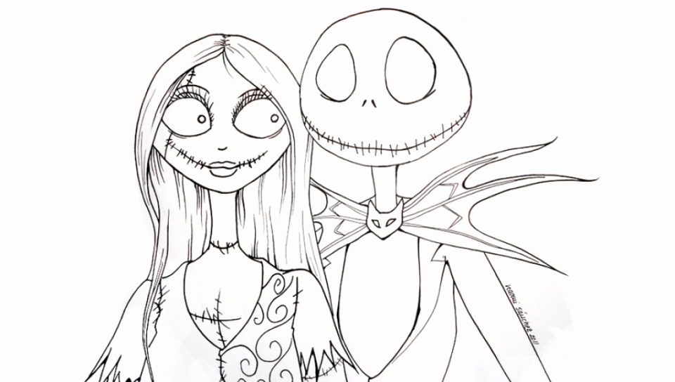 960x544 The Nightmare Before Christmas Coloring Pages Collection Free