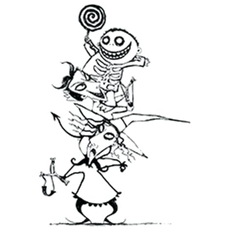 468x468 Nightmare Before Christmas Coloring Book Together With Nightmare