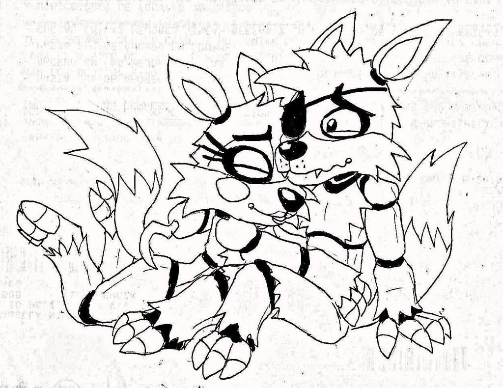 1024x790 Fnaf Toy Mangle Coloring Pages 3 A Story Colouring Book Alltoys
