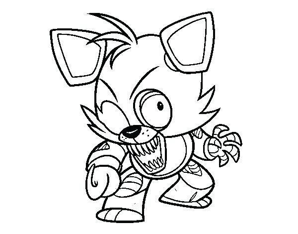 600x470 Foxy Coloring Page Foxy From Five Nights At Coloring Page