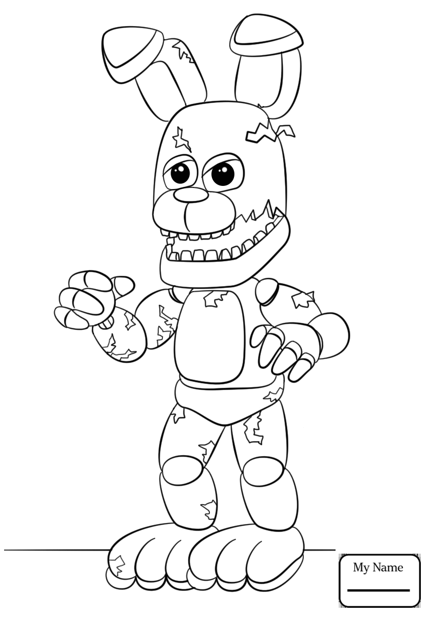 840x1210 Springtrap Fnaf Coloring Pages To Print Coloring For Kids 2018