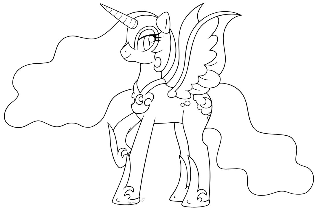 1099x726 My Little Pony Nightmare Moon Coloring Pages
