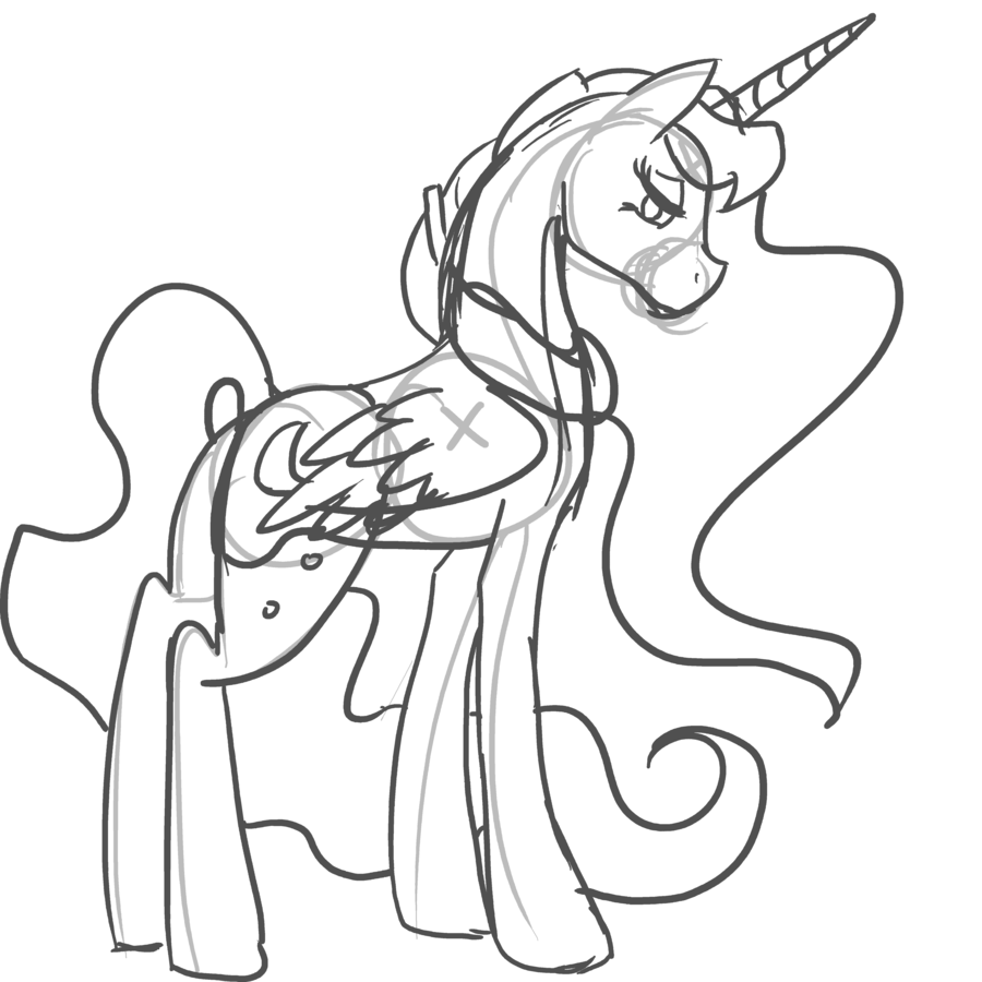 900x900 Nightmare Moon Coloring Pages Home Princess Luna