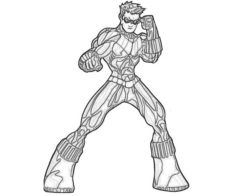 Nightwing Coloring Pages