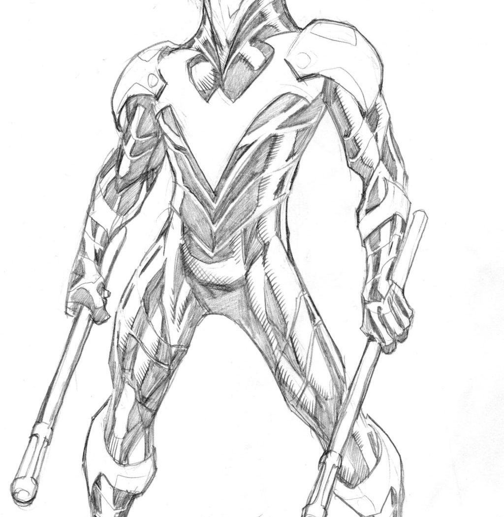 1024x1050 Awesome Batman And Nightwing Coloring Pages With Superhero Free