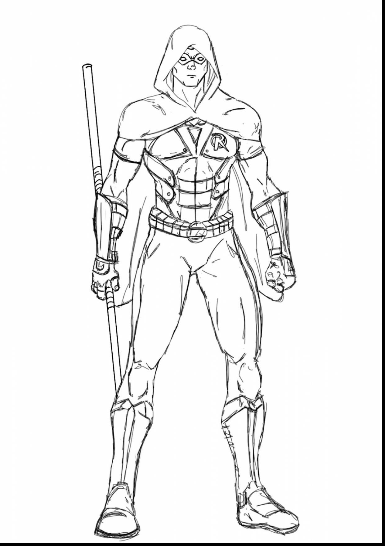 1241x1760 Nightwing Coloring Pages Printable Image Adorable