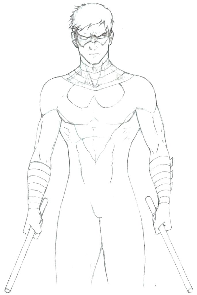 685x1024 Nightwing Coloring Pages Robin Lego Nightwing Colouring Pages