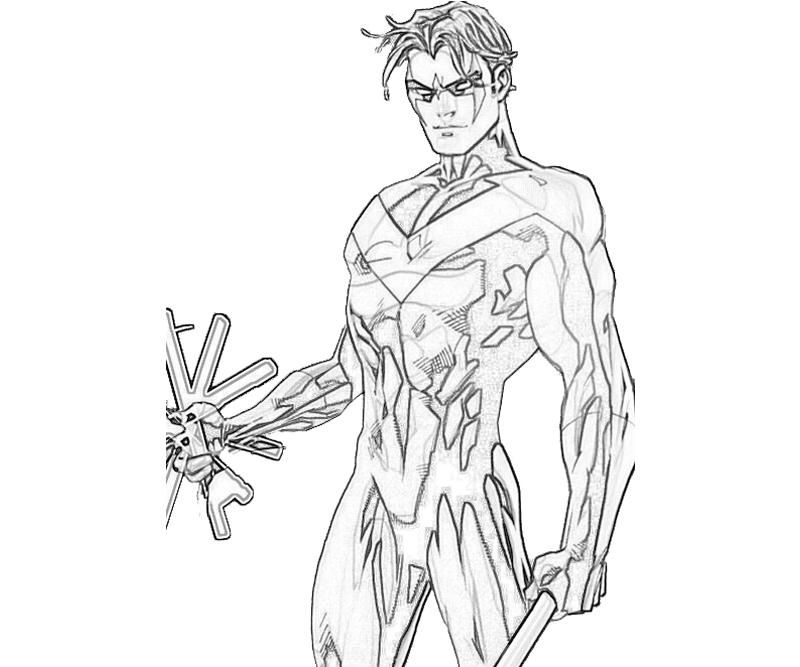 800x667 Batman And Nightwing Coloring Pages Lineart Batman Family