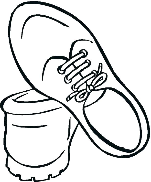 618x745 Running Shoe Coloring Page Shoe Color Page Basketball Coloring