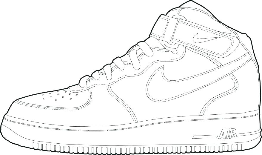 878x519 Shoes Coloring Page Sporty Shoes Coloring Page Nike Shoes