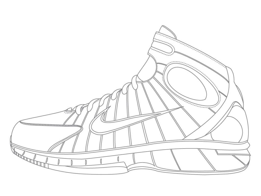 1024x768 Coloring Pages Nike Shoes Kids Drawing And Marisa Fair