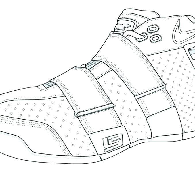 678x600 Nike Coloring Pages More Coloring Pages Nike Coloring Pages Shoes