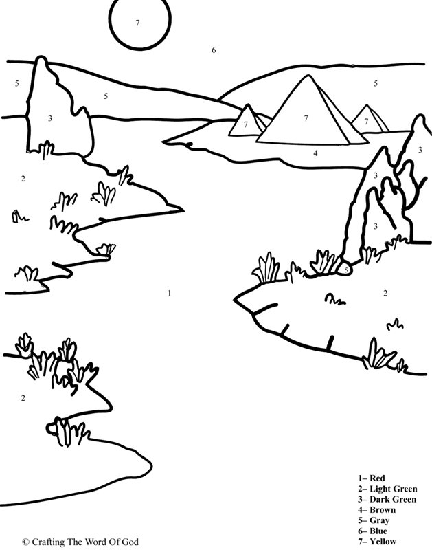 629x800 Nile River Coloring Page