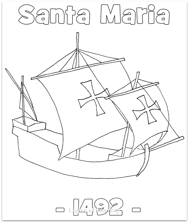 800x948 Nina Pinta Santa Maria Coloring Pages And Elf Printable Reindeer