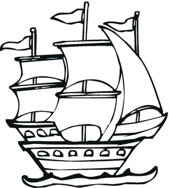 570x633 Nina Pinta Santa Maria Coloring Pages Colouring Pages Fathers Day