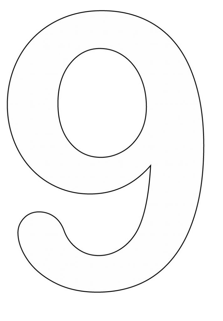 713x1024 Nine Coloring Page