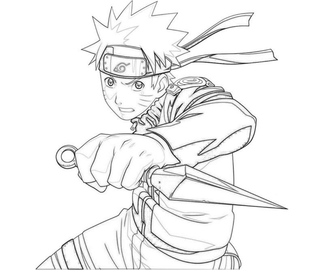 1090x909 Homey Ideas Naruto Coloring Pages To Print Nine Tailed Fox Sakura