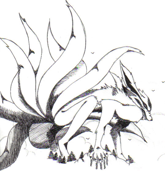 538x557 Naruto Nine Tailed Fox Kyuubi By Ulquiorralover4ver