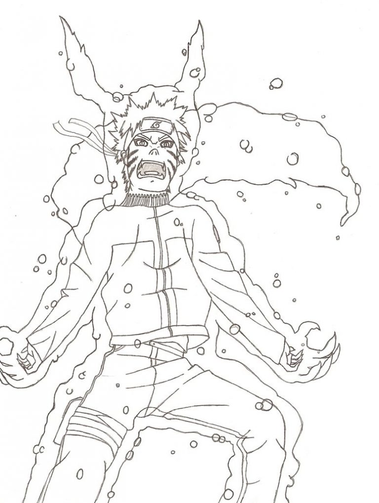768x1019 Naruto Kyuubi Coloring Pages Fresh New As Nine Tails Free