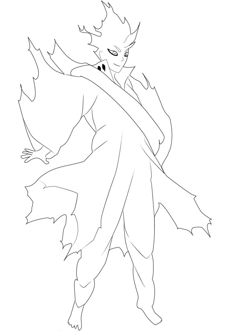 768x1096 Naruto Kyuubi Coloring Pages Fresh New Minato Chakra Mode Nine