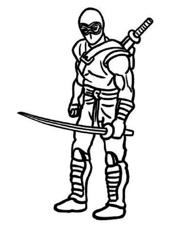 Ninja Coloring Pages For Kids
