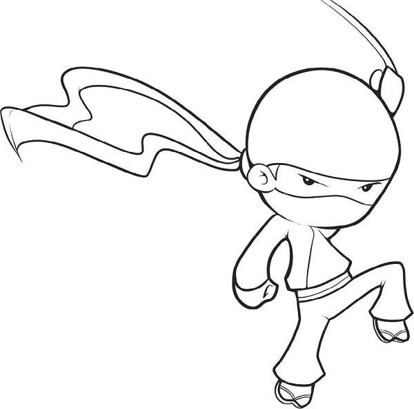 600x592 Girl Ninja Coloring Pages Ninja Coloring Pages For Kids