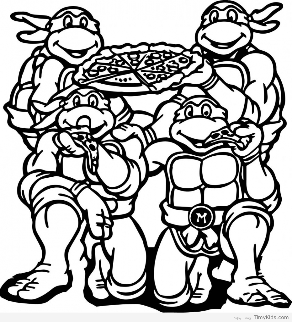 931x1024 Ninja Turtles Christmas Coloring Pages To Print Coloring