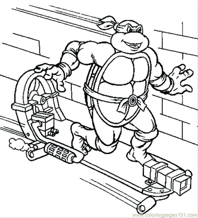 650x714 Ninja Turtle Color Sheets