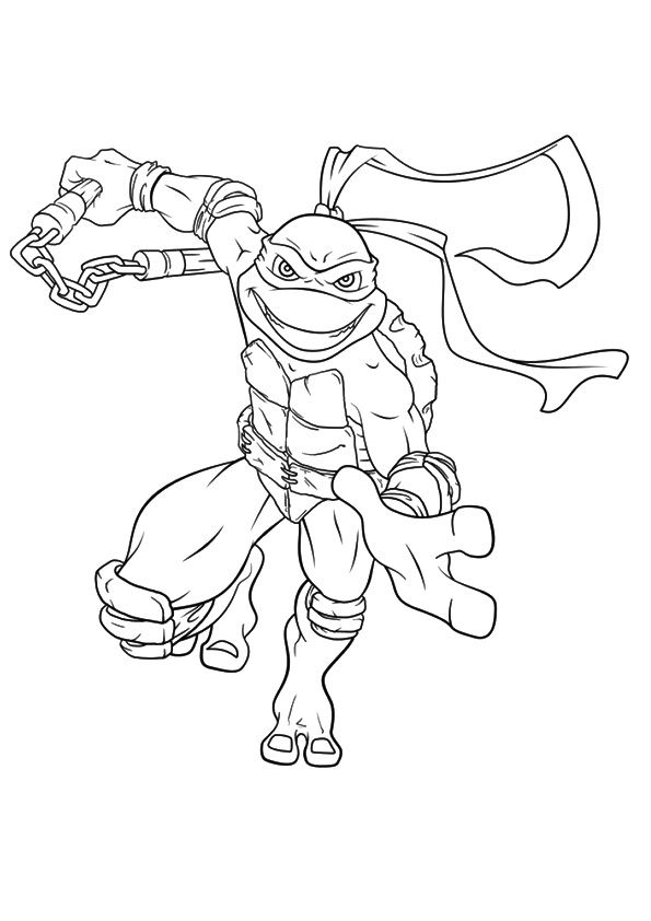 595x842 Print Coloring Image Ninja Turtles, Turtle And Coloring Books