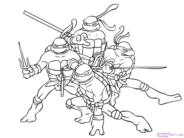 736x553 Teenage Mutant Ninja Turtles Colouring Pages Pdf Ninja Coloring