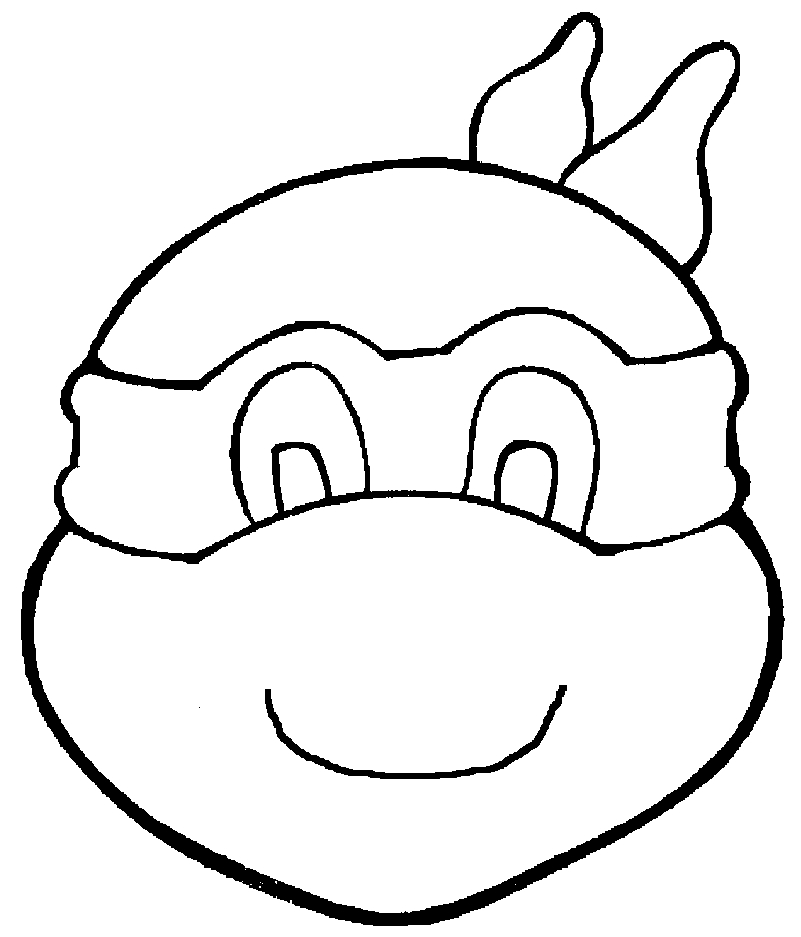 801x937 Teenage Mutant Ninja Turtles Faces Coloring Pages