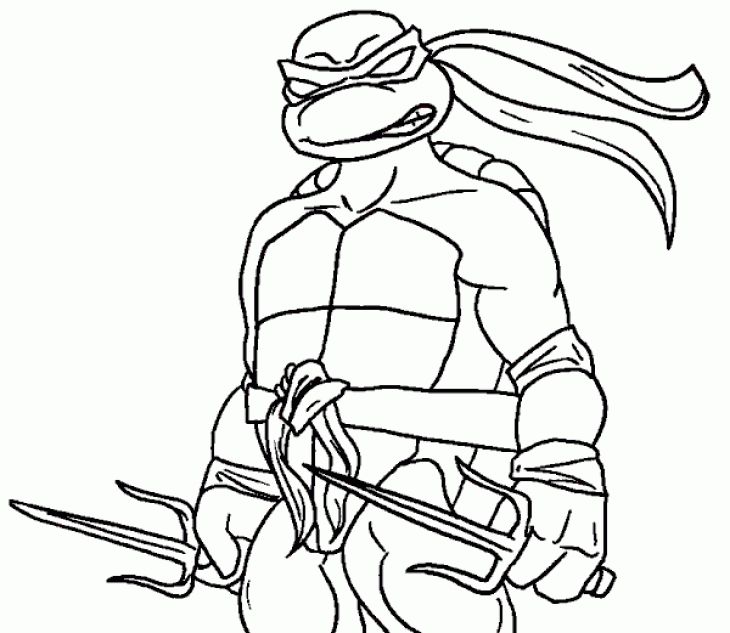 730x633 Raphael Ninja Turtle Coloring Page Superheroes Coloring Pages