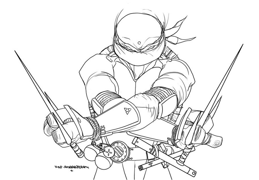 899x627 Teenage Mutant Ninja Turtles Coloring