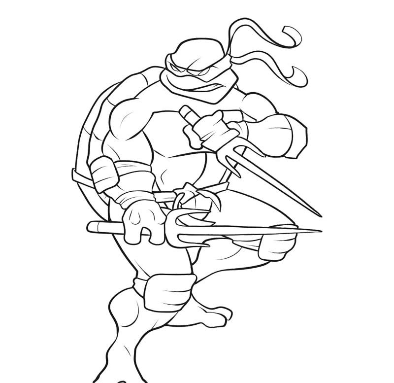 800x777 Teenage Mutant Ninja Turtles Coloring Page Color It Out
