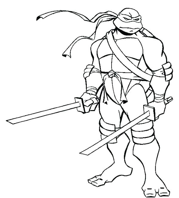 600x662 Ninja Turtle Coloring Pages Online Teenage Mutant Ninja Turtle