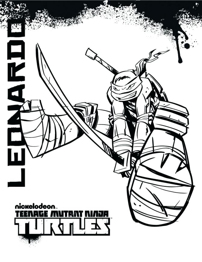 672x871 Of Ninja Turtles Coloring Page Free Download Of Ninja Turtles