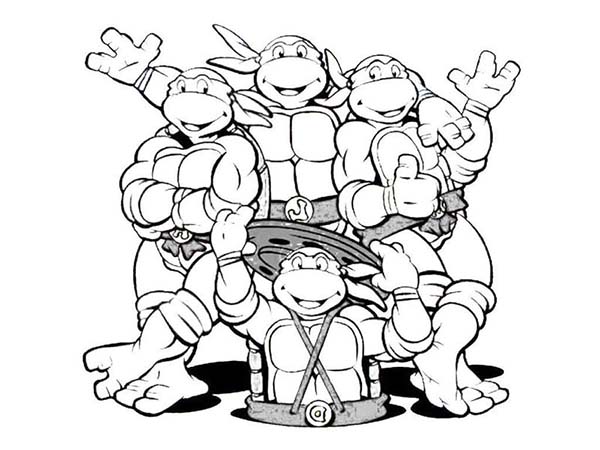 600x450 Teenage Mutant Ninja Turtle Coloring Book