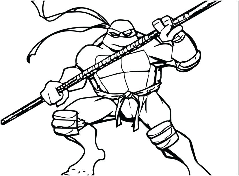 827x609 Turtles Coloring Page Ninja Turtles Colouring Pages Online