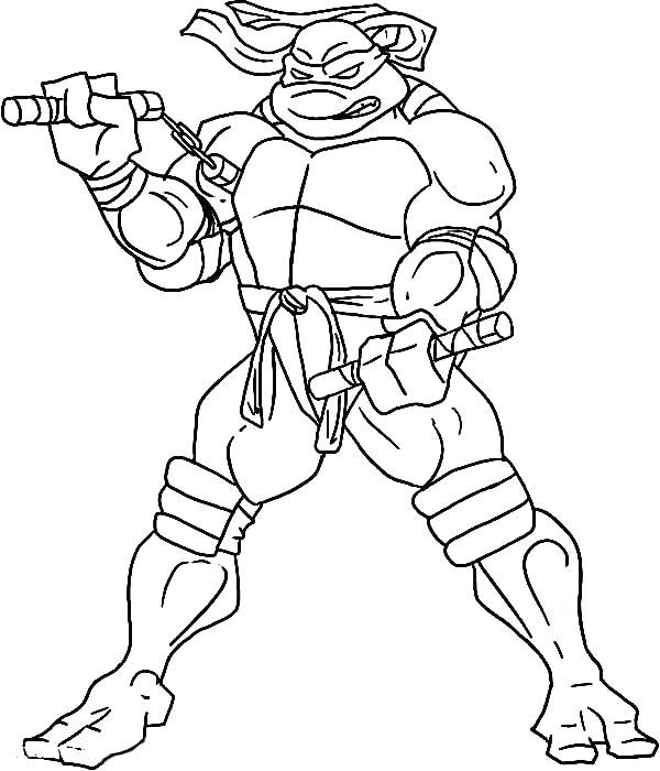 600x700 Ninja Coloring Pages To Print Ninja Turtle Coloring Pages Online
