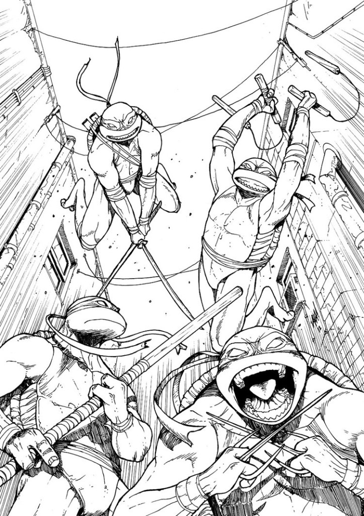 723x1024 Tmnt Coloring Pages Games On Ninja Turtles Movie