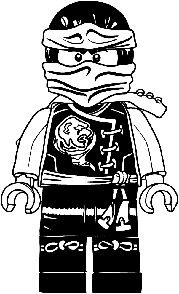 604x992 Cole Of Ninjago Coloring Pages