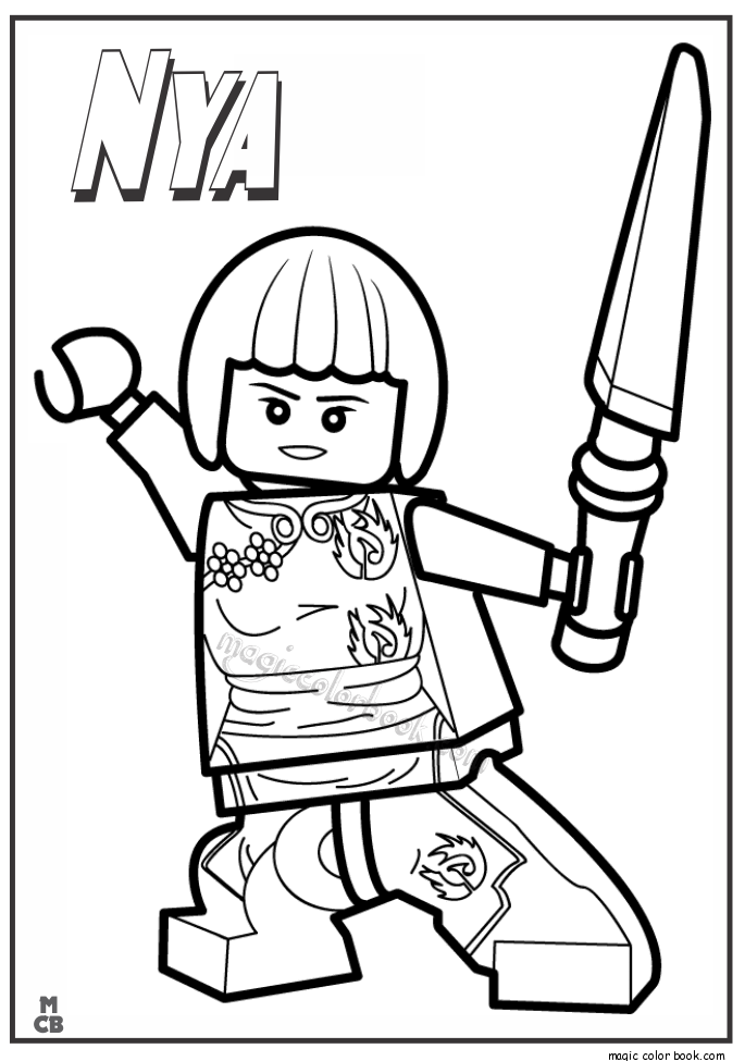685x975 Ninjago Lego Coloring Pages Nya