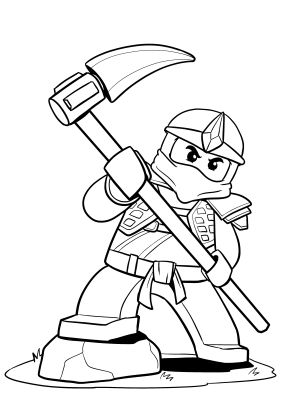283x400 Lego Ninjago Coloring Pages