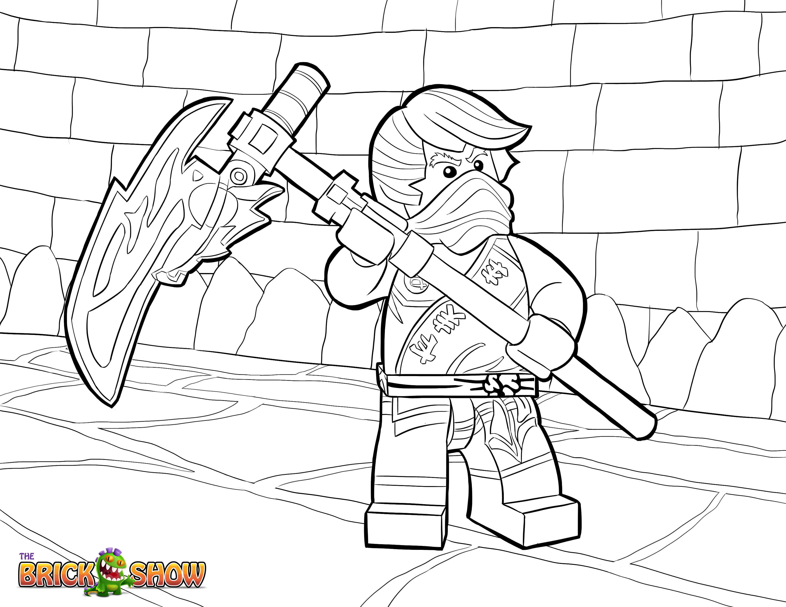 3300x2550 Lego Ninjago Coloring Pages Print