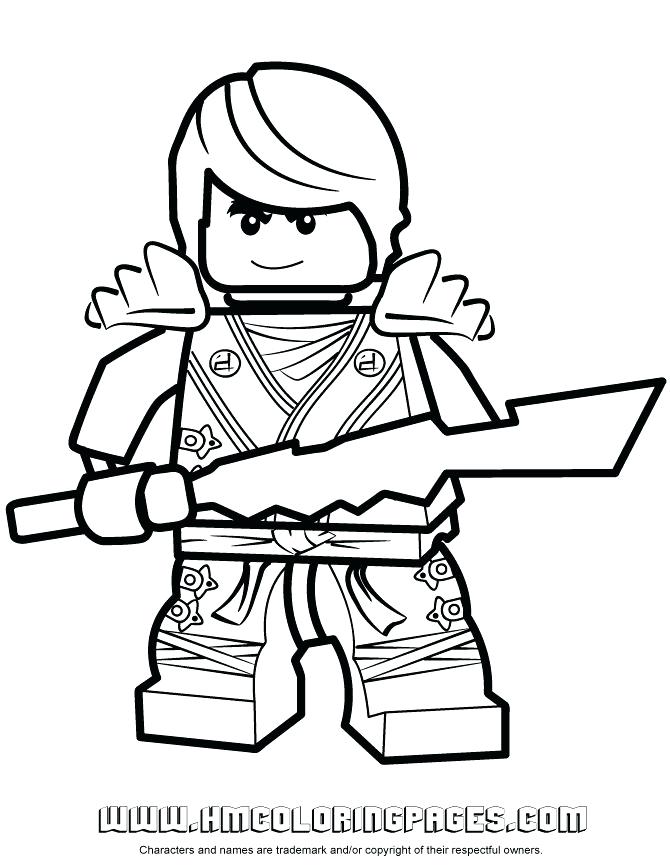670x867 Ninjago Coloring With Elemental Blade Coloring Page Ninjago