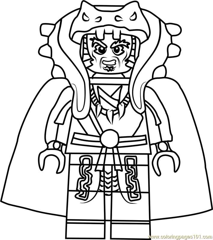 709x800 Ninjago Chen Coloring Page