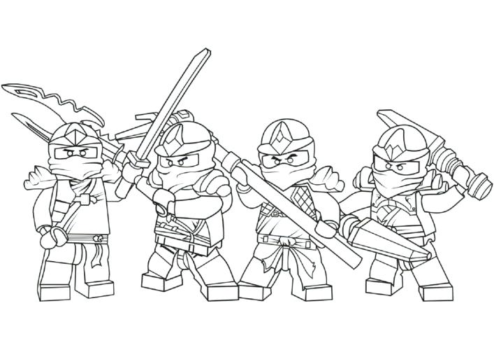707x500 Ninjago Color Pages Lego Ninjago Coloring Pages Pdf